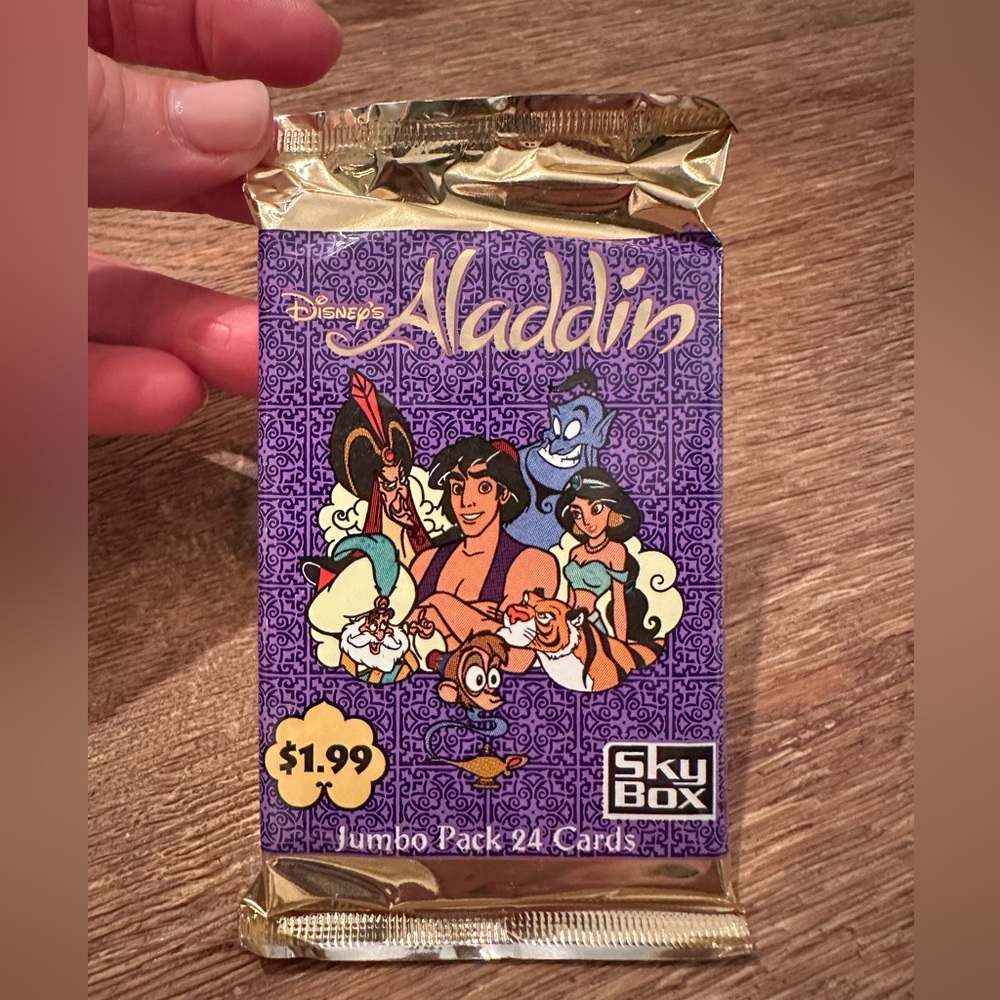 Skybox Disney Aladdin Trading Cards - Unopened Jumbo Pack from 1993